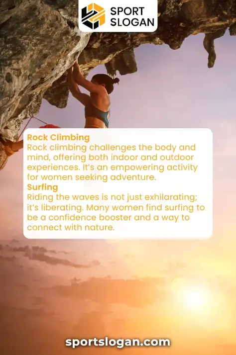 Adventure Sports for Women