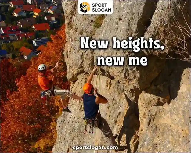 Captions for First-Time Rock Climbers