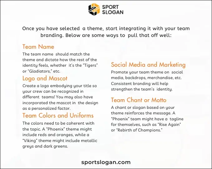 Incorporating Your Team Theme Into Branding